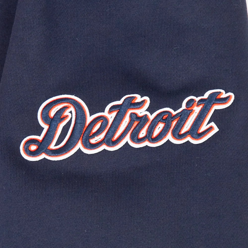 MLB DETROIT TIGERS SUGAR SKULL MEN'S FLC PO HOODIE (MIDNIGHT NAVY)