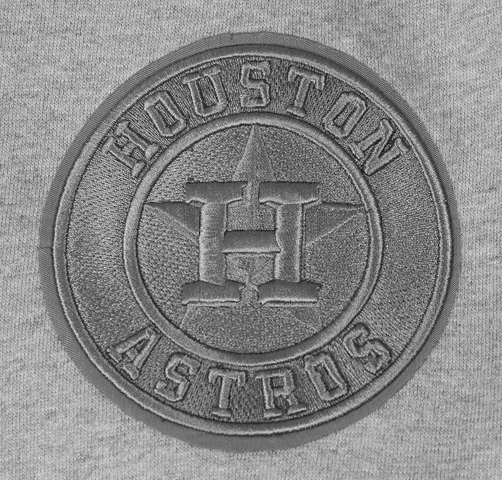 MLB HOUSTON ASTROS NEUTRAL MEN'S DROP SHOULDER PO HOODIE (DARK HEATHER GRAY)