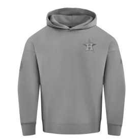 MLB HOUSTON ASTROS NEUTRAL MEN'S DROP SHOULDER PO HOODIE (DARK HEATHER GRAY)