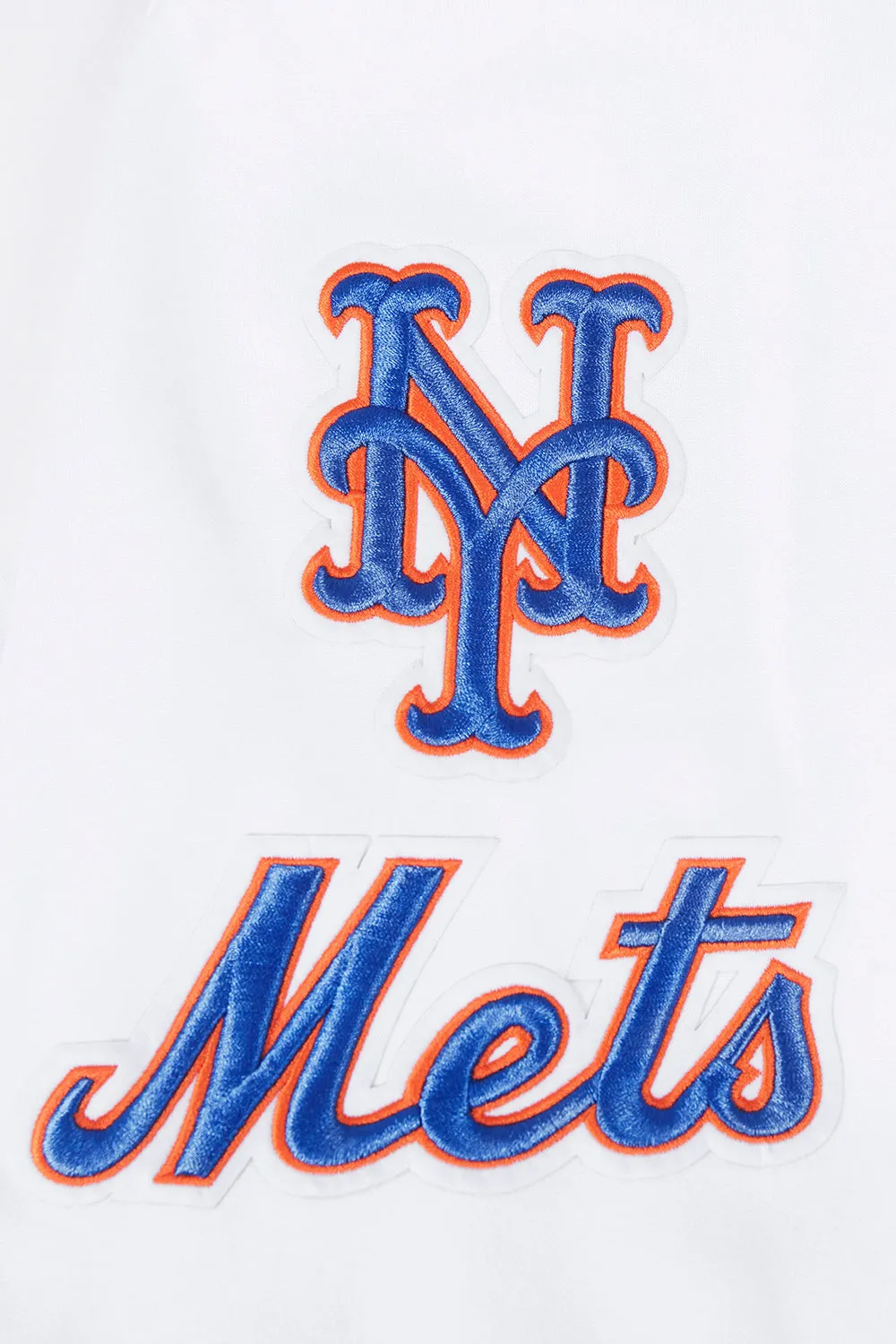 MLB NEW YORK METS MEN'S PO HOODIE(WHITE)