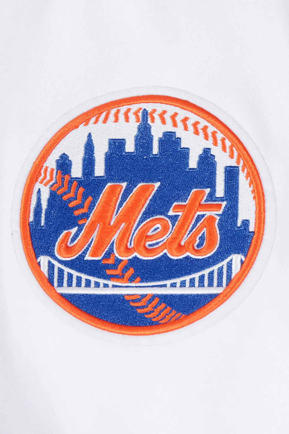 MLB NEW YORK METS MEN'S PO HOODIE(WHITE)