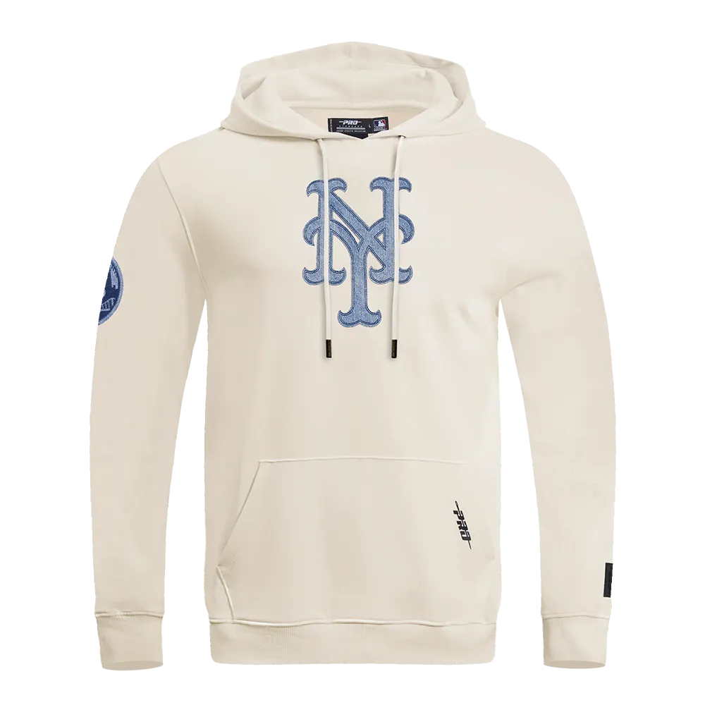 MLB NEW YORK METS VARSITY BLUES MEN'S PO HOODIE (LINEN)