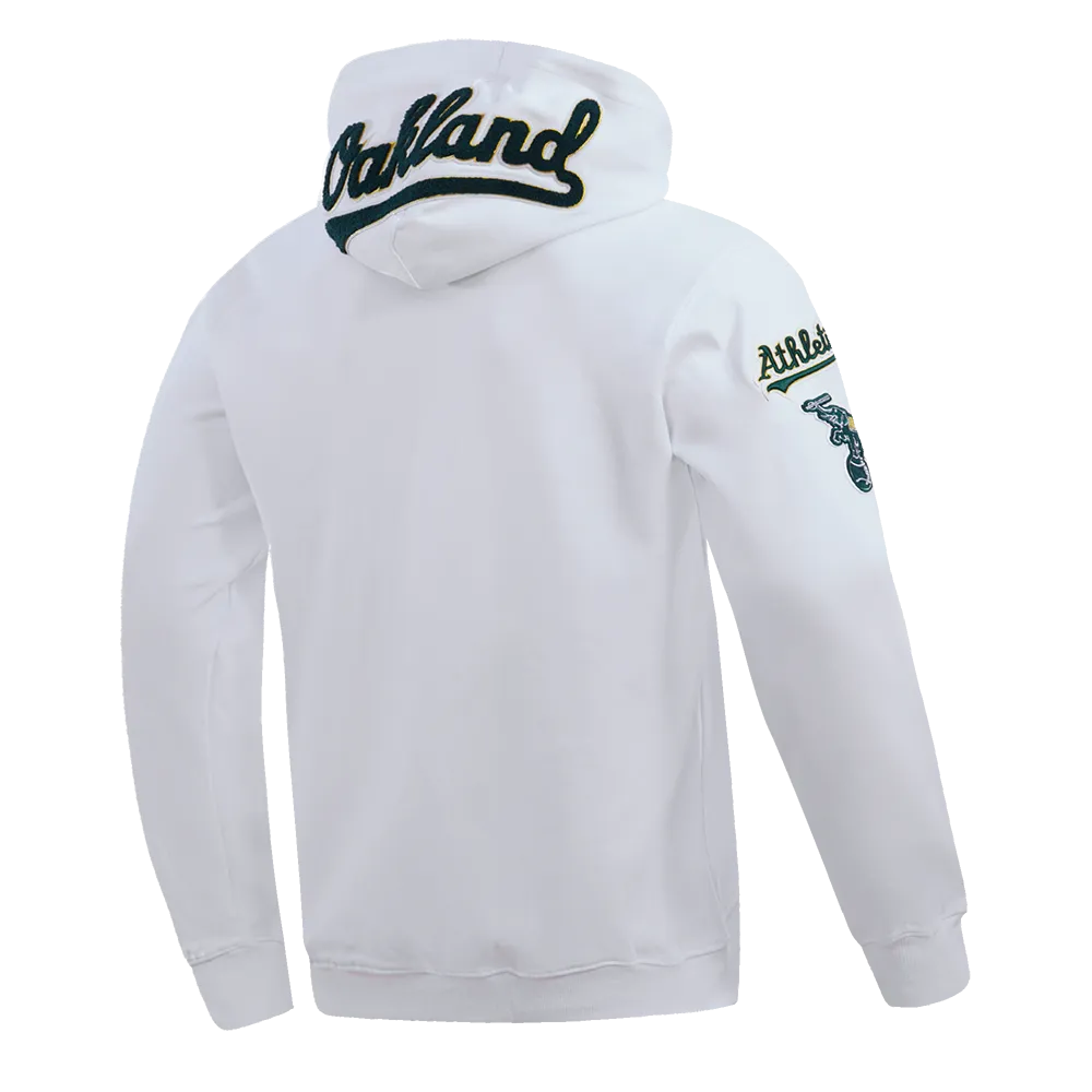 MLB OAKLAND ATHLETIC PRO TEAM MEN'S PO HOODIE (WHITE)