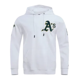 MLB OAKLAND ATHLETIC PRO TEAM MEN'S PO HOODIE (WHITE)