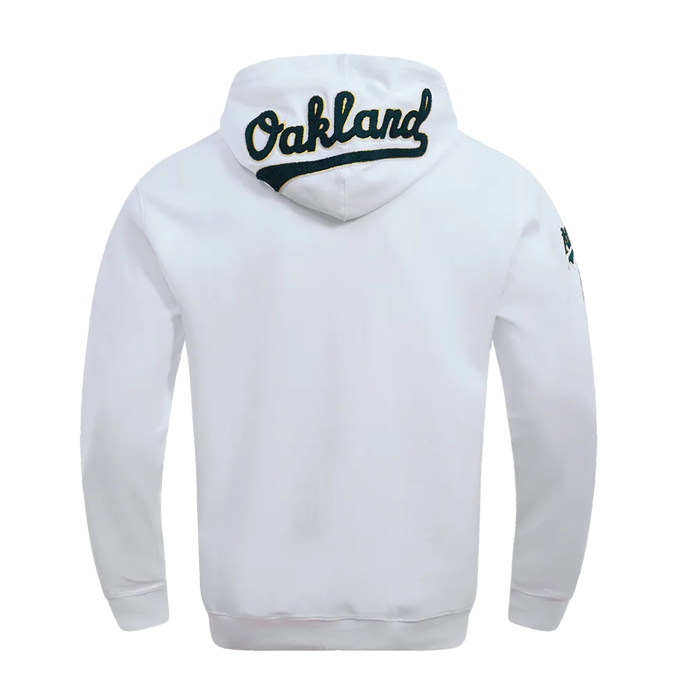 MLB OAKLAND ATHLETIC PRO TEAM MEN'S PO HOODIE (WHITE)