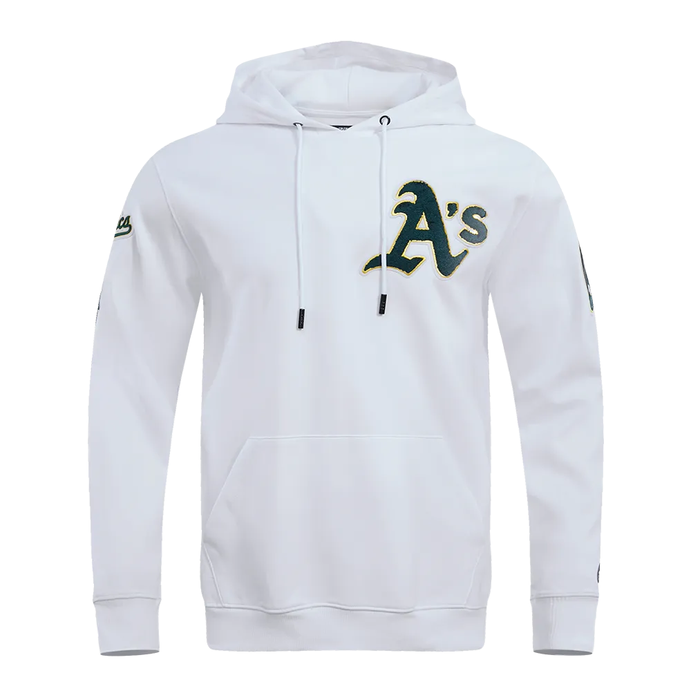 MLB OAKLAND ATHLETIC PRO TEAM MEN'S PO HOODIE (WHITE)