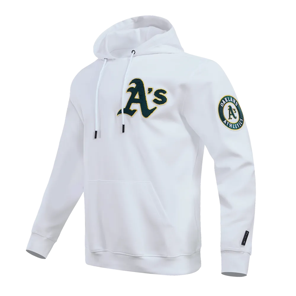 MLB OAKLAND ATHLETIC PRO TEAM MEN'S PO HOODIE (WHITE)