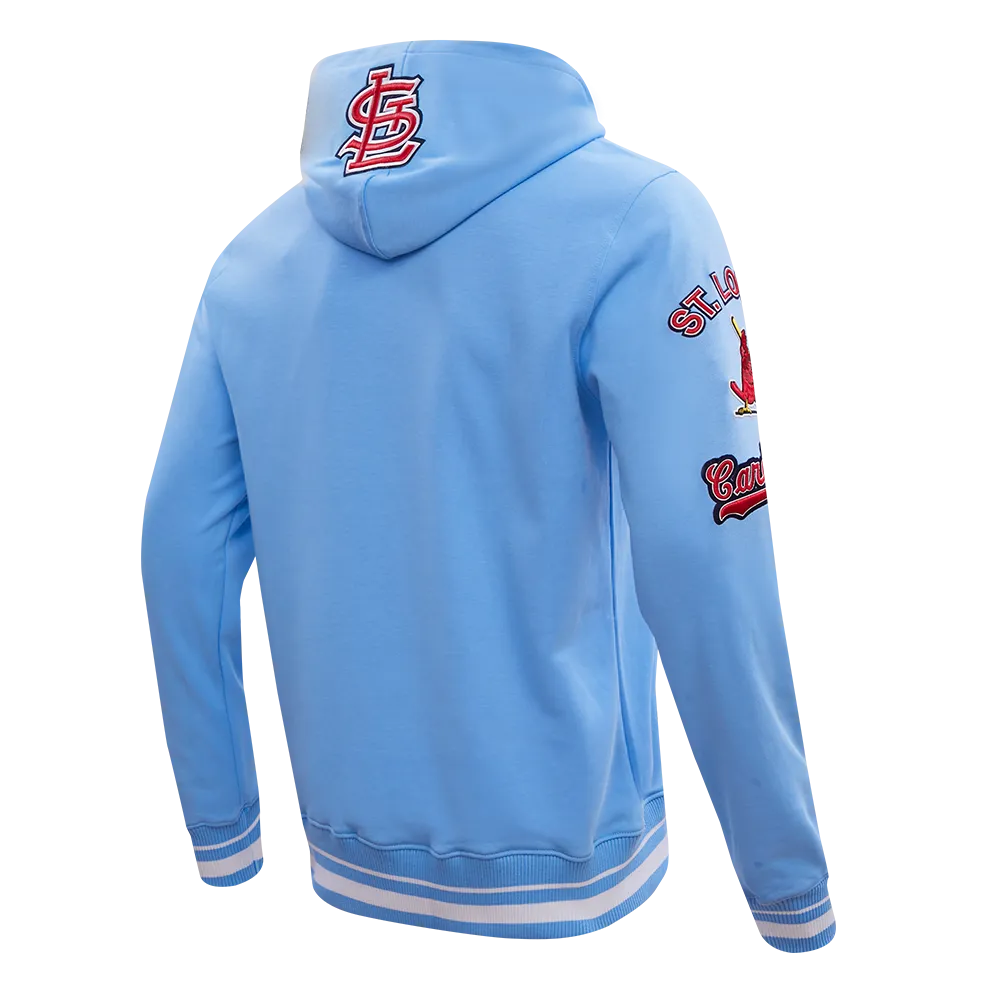 MLB ST. LOUIS CARDINALS RETRO CLASSIC MEN'S PO HOODIE (UNIVERSITY BLUE)