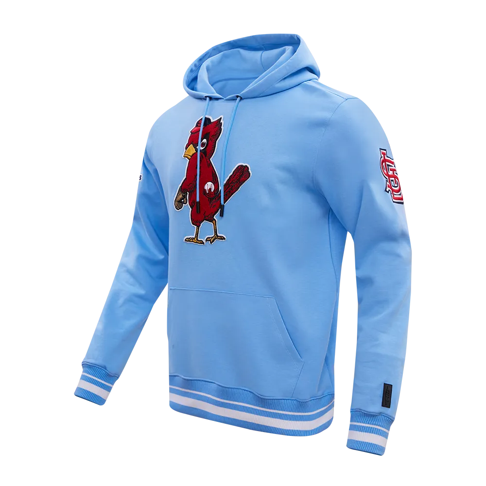 MLB ST. LOUIS CARDINALS RETRO CLASSIC MEN'S PO HOODIE (UNIVERSITY BLUE)