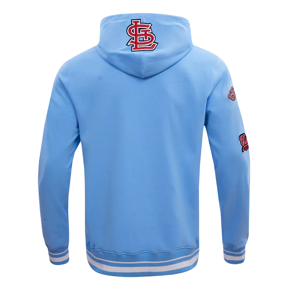 MLB ST. LOUIS CARDINALS RETRO CLASSIC MEN'S PO HOODIE (UNIVERSITY BLUE)