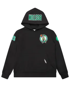 NBA BOSTON CELTICS CLASSIC BIG BOYS FLC PO HOODIE (BLACK)