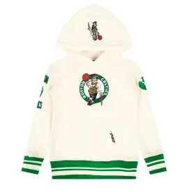 NBA BOSTON CELTICS RETRO CLASSIC TODDLER BOYS RIB FLC PO HOODIE (EGGSHELL/ KELLY GREEN)