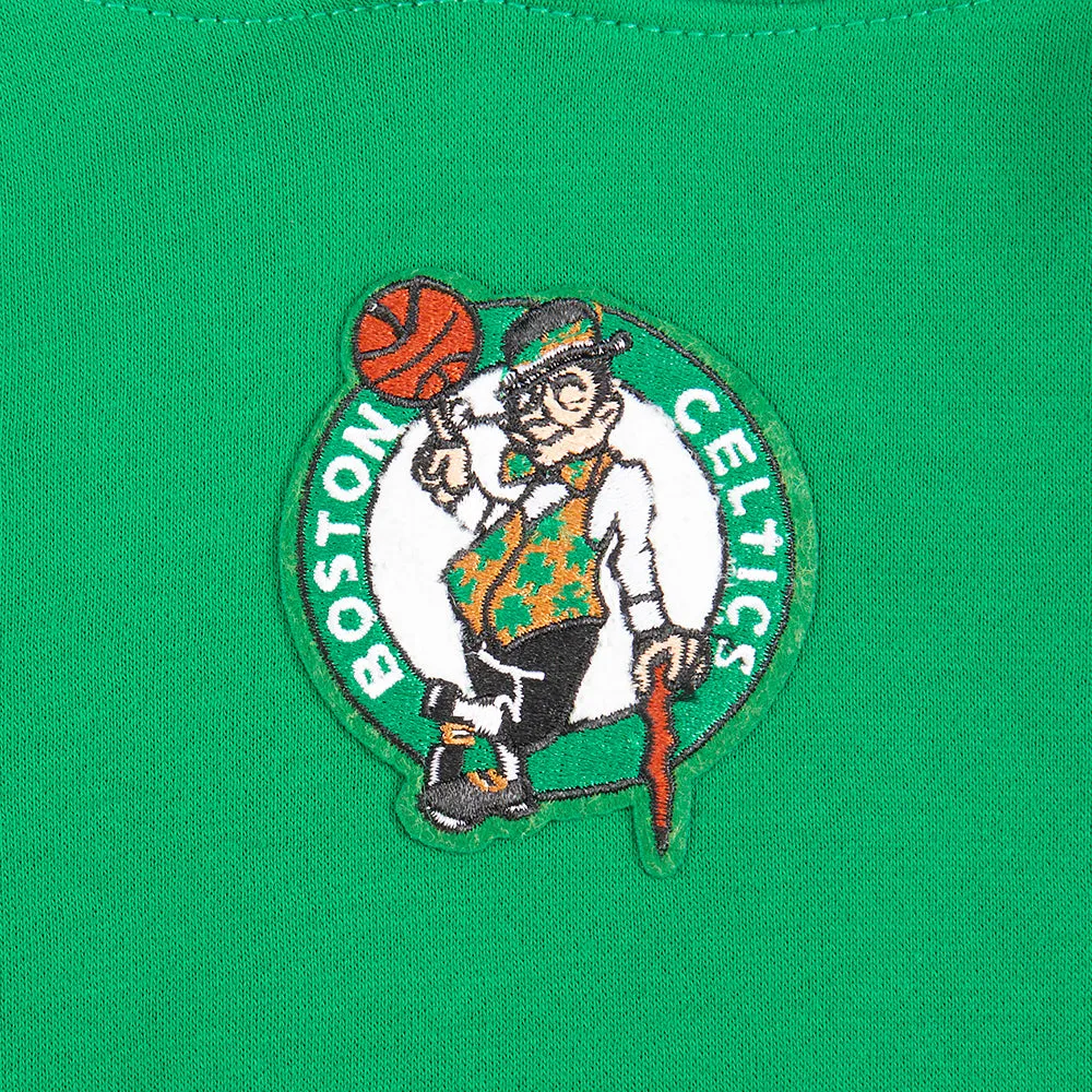 NBA BOSTON CELTICS RETRO CLASSIC TODDLER GIRLS  RIB FLC PO HOODIE (KELLY GREEN)