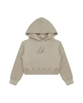 NBA LOS ANGELES LAKERS NEUTRAL LITTLE GIRLS  FLC PO HOODIE (TAUPE)