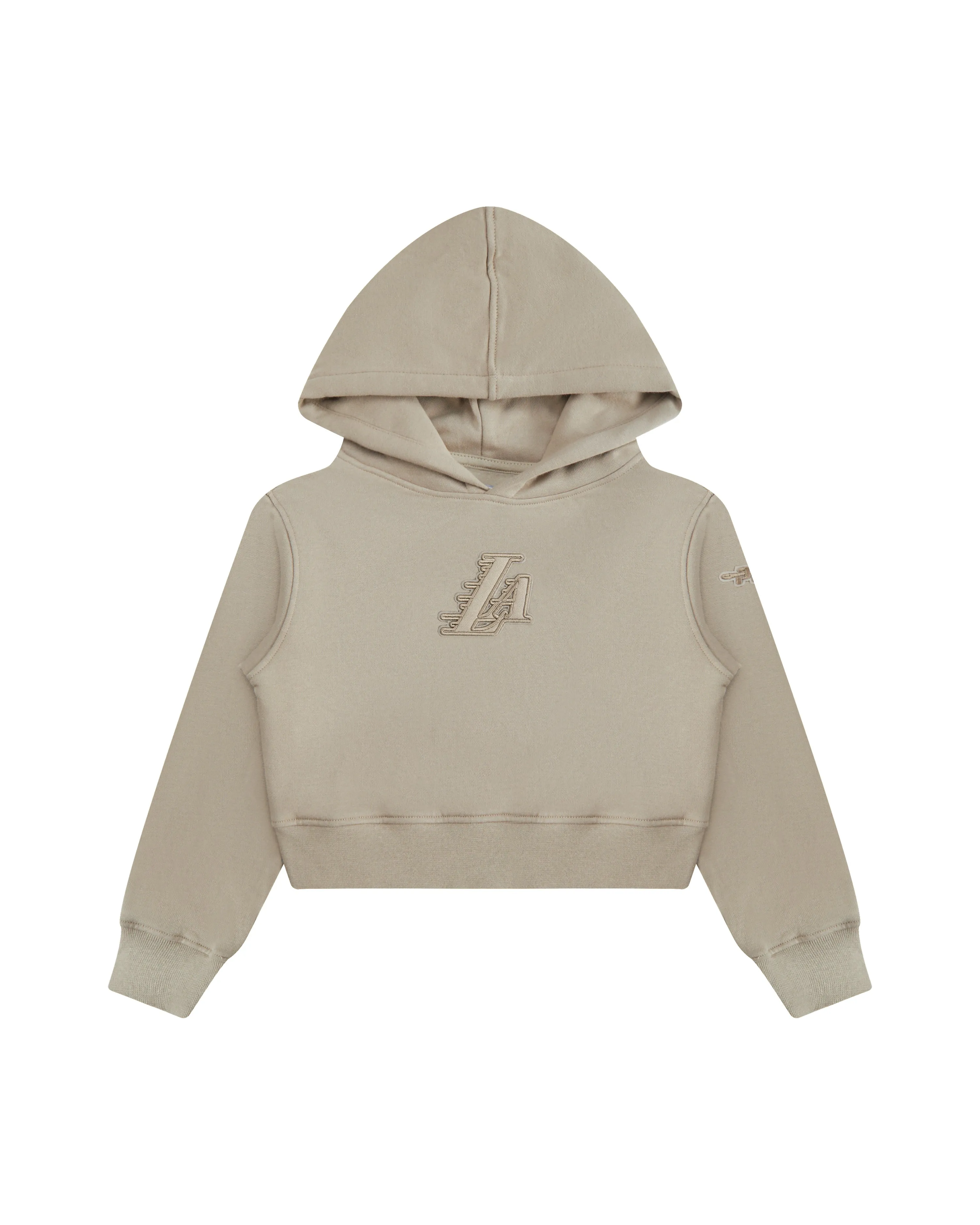 NBA LOS ANGELES LAKERS NEUTRAL LITTLE GIRLS  FLC PO HOODIE (TAUPE)