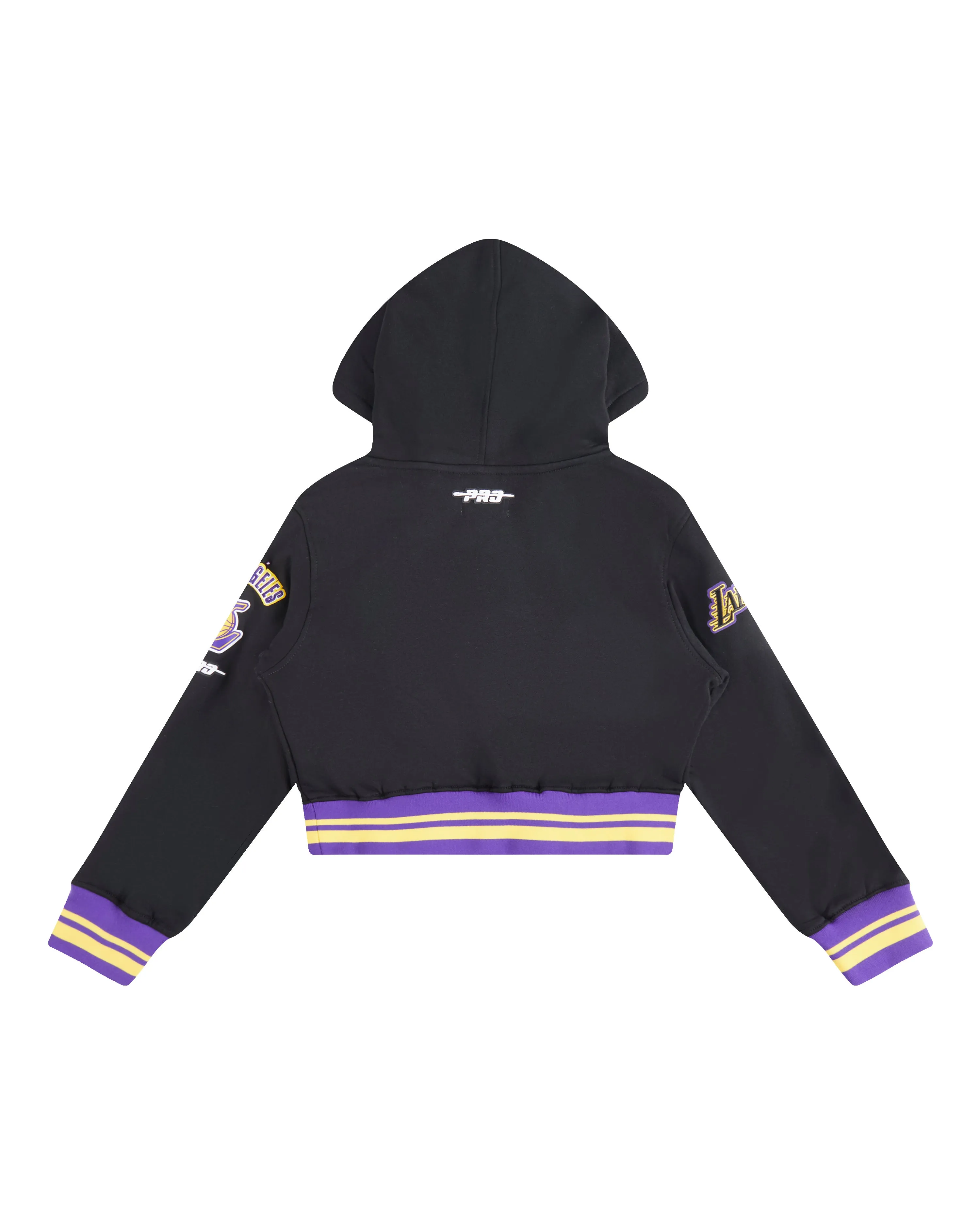 NBA LOS ANGELES LAKERS RETRO CLASSIC TODDLER GIRLS  RIB FLC PO HOODIE (BLACK/PURPLE)