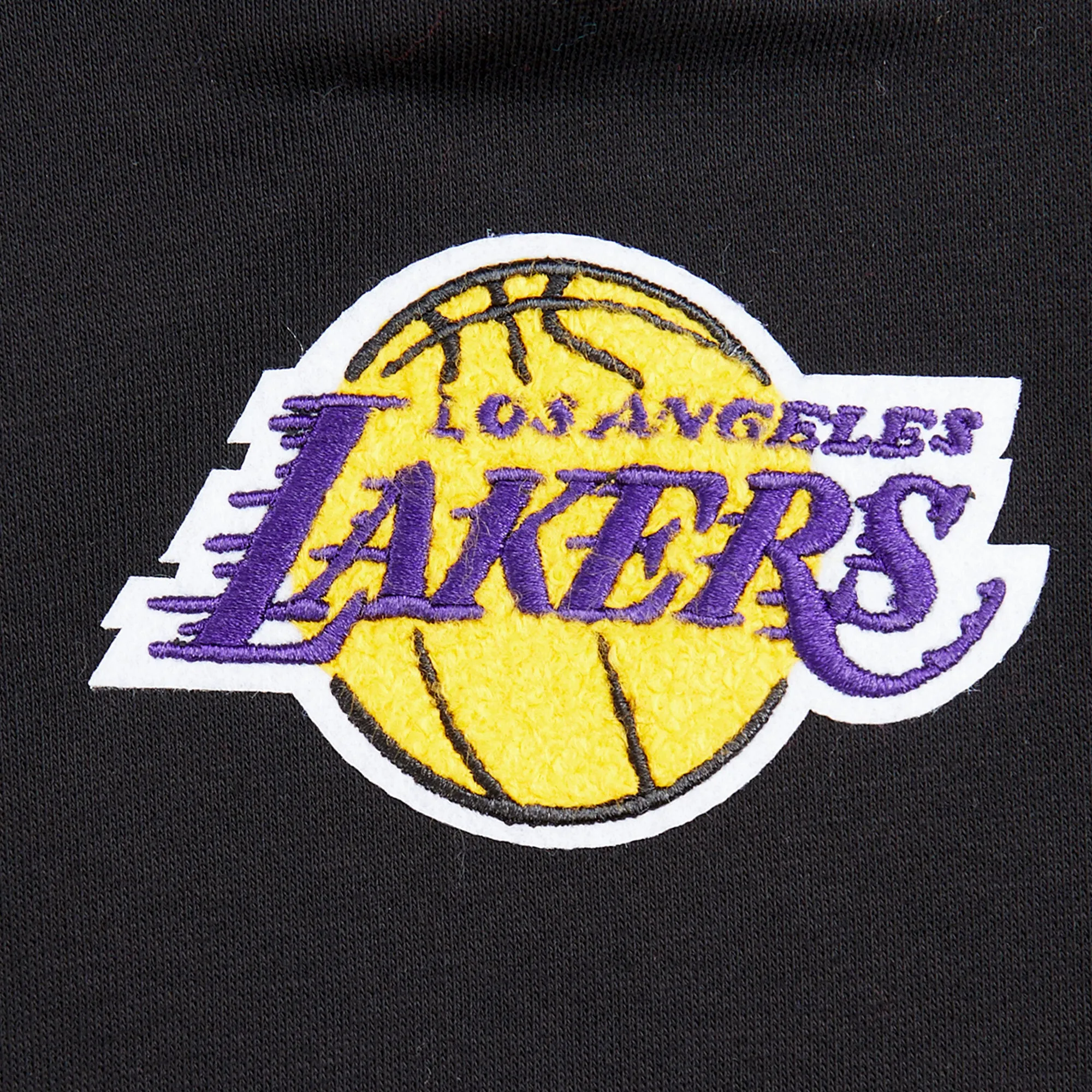 NBA LOS ANGELES LAKERS RETRO CLASSIC TODDLER GIRLS  RIB FLC PO HOODIE (BLACK/PURPLE)