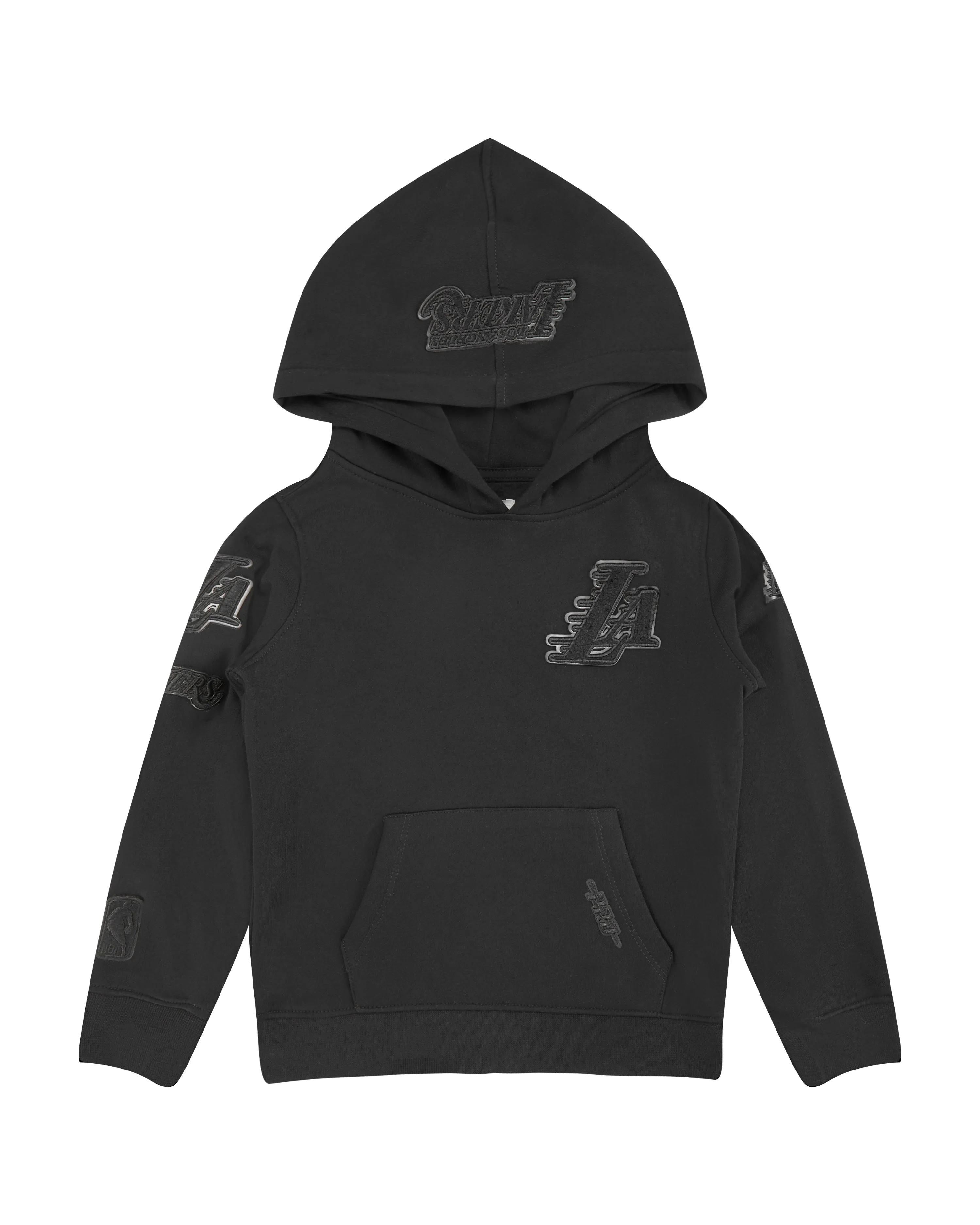 NBA LOS ANGELES LAKERS TRIPLE BLACK TODDLER BOYS FLC PO HOODIE (BLACK)