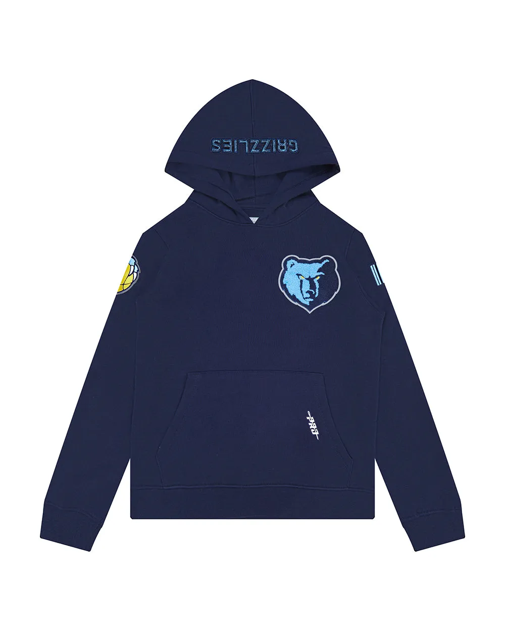 NBA MEMPHIS GRIZZLIES CLASSIC BIG BOYS FLC PO HOODIE (MIDNIGHT NAVY)