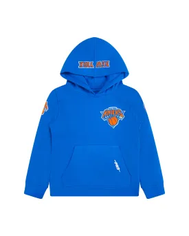 NBA NEW YORK KNICKS CLASSIC LITTLE BOYS FLC PO HOODIE (ROYAL BLUE)