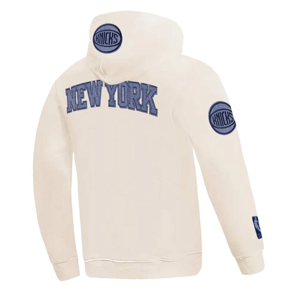 NBA NEW YORK KNICKS VARSITY BLUES MEN'S PO HOODIE (LINEN)