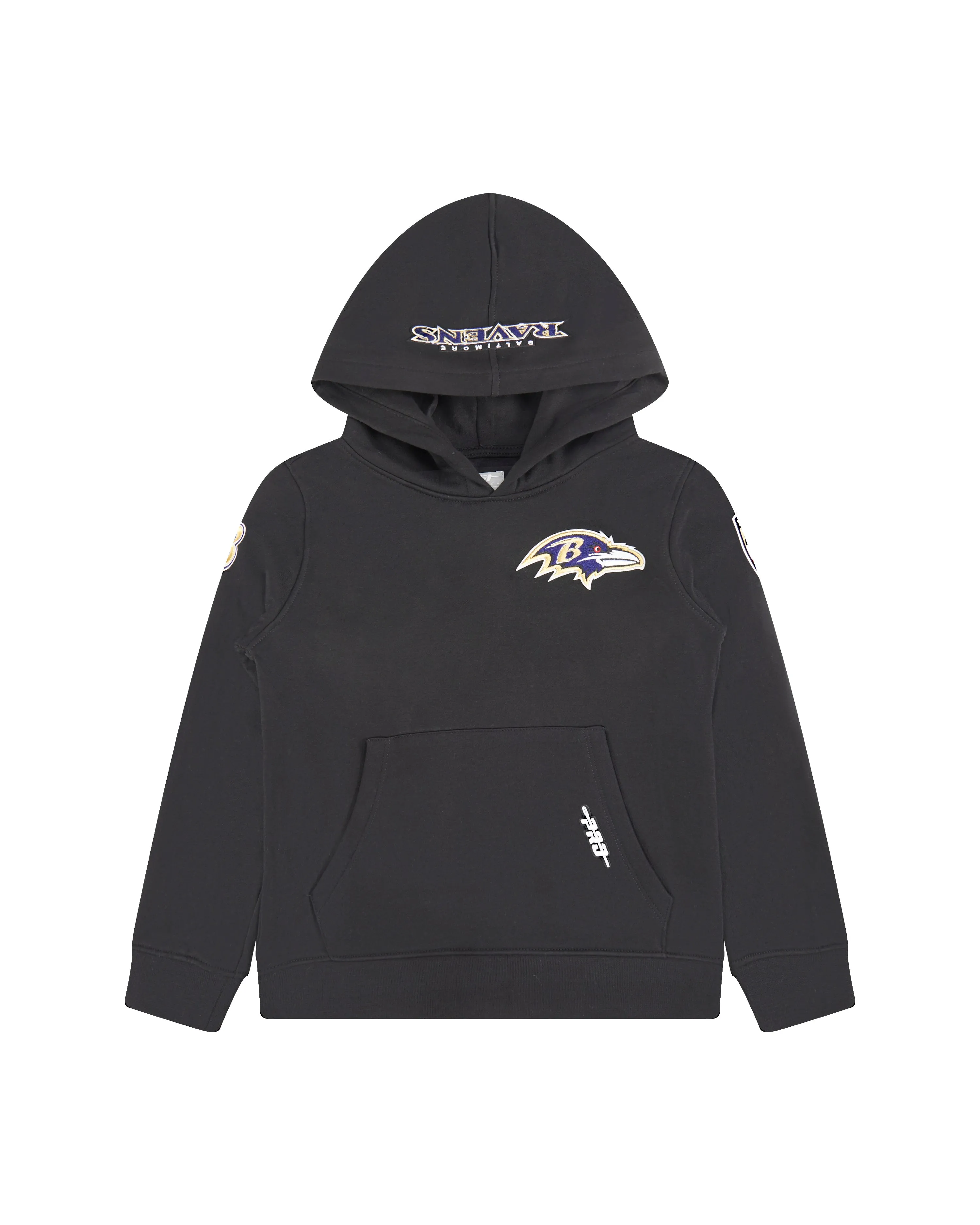 NFL BALTIMORE RAVENS CLASSIC LITTLE BOYS FLC PO HOODIE (BLACK)