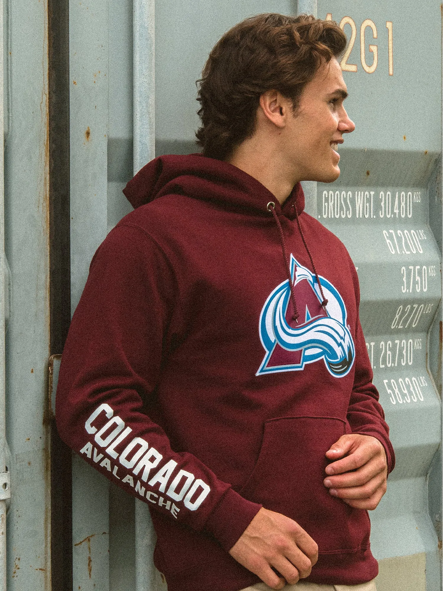 NHL COLORADO AVALANCHE CENTER ICE PULL OVER HOODIE