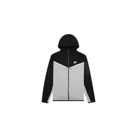 Nike Sportswear Tech Fleece Full-Zip Hoodie 'Black/Dark Grey Heather/White' (2021)