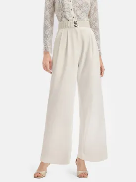 Pearl-Embellished Tailored Trousers