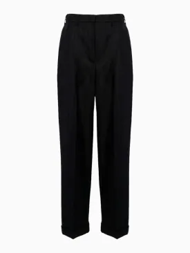 Pinstripe tailored trousers