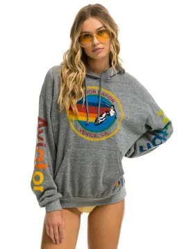 Relaxed Venice Pullover Hoodie, Heather Grey