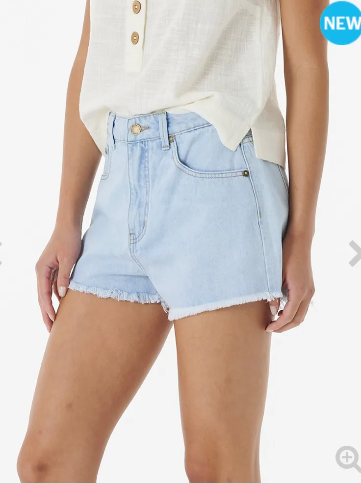 Ripcurl Amy High Waist Denim Short