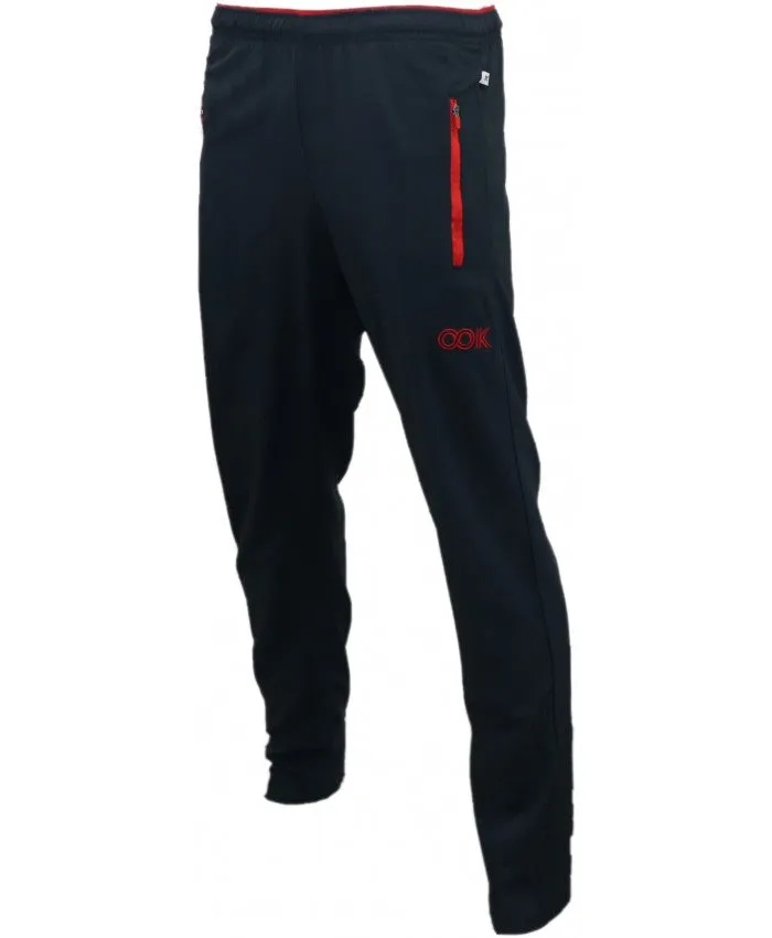 SHIV NARESH Spandex Unisex Track Pants (Navy-Red)