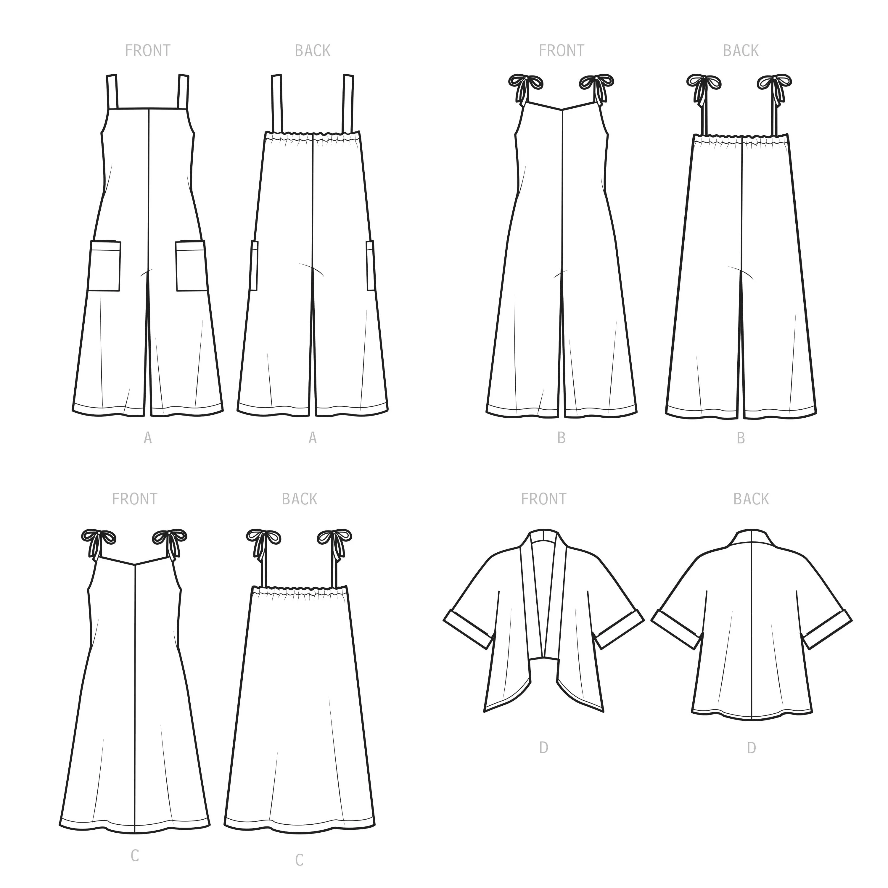 Simplicity Pattern 9541 Miss Jumpsuit, Dress, Jacket