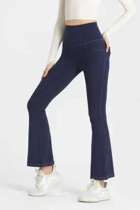 Stretch Denim Flared Leggings