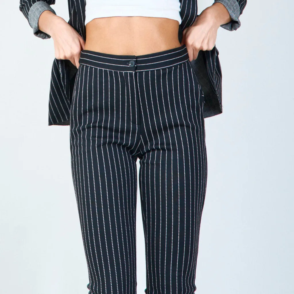 Striped tailored trousers wholesale