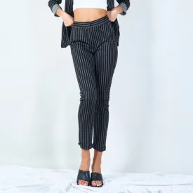 Striped tailored trousers wholesale