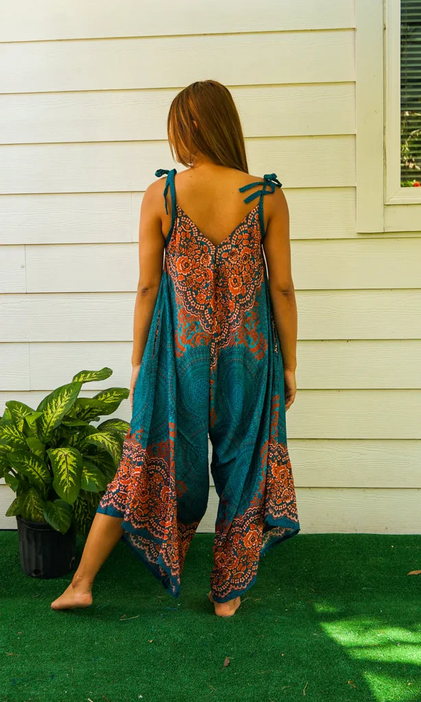 Teal Mandala Jumpsuit