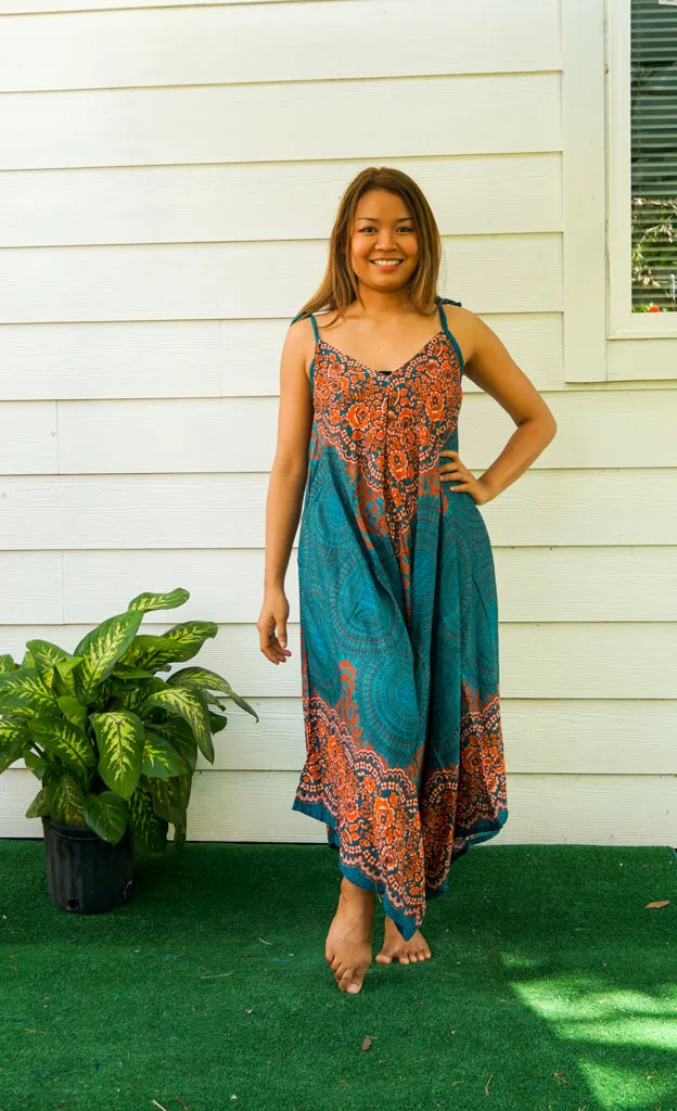 Teal Mandala Jumpsuit