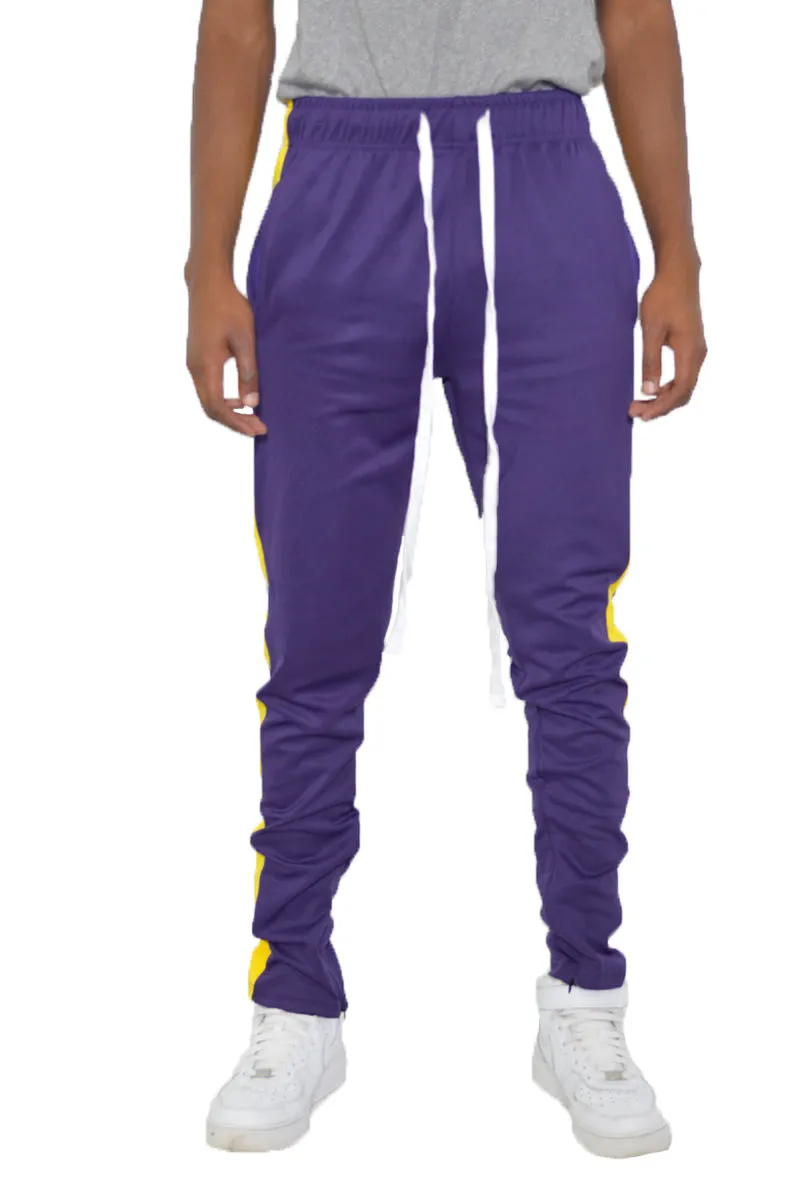 Urban Elite Slim Fit Men's Track Pants with Single Stripe Detail