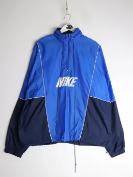 Vintage Nike Windbreaker Mens Large Blue Anorak 90s