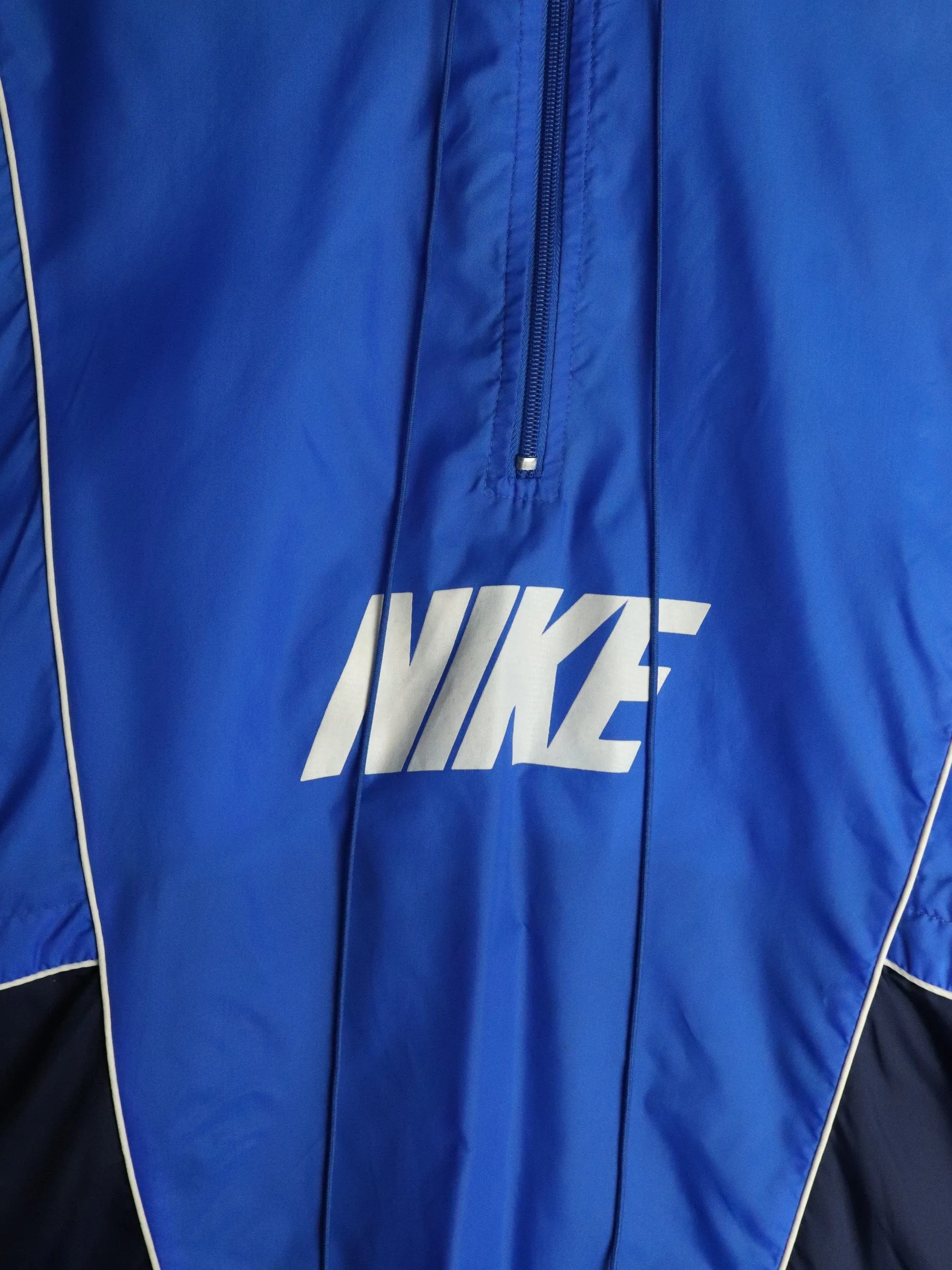 Vintage Nike Windbreaker Mens Large Blue Anorak 90s