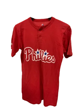 Vintage Red Philadelphia Phillies Kenny Lofton Red T-shirt