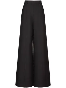 wide-leg tailored trousers