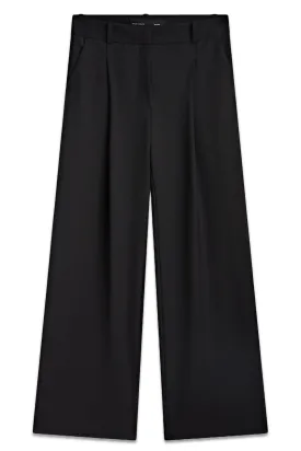 Wide-leg Trousers with Darts