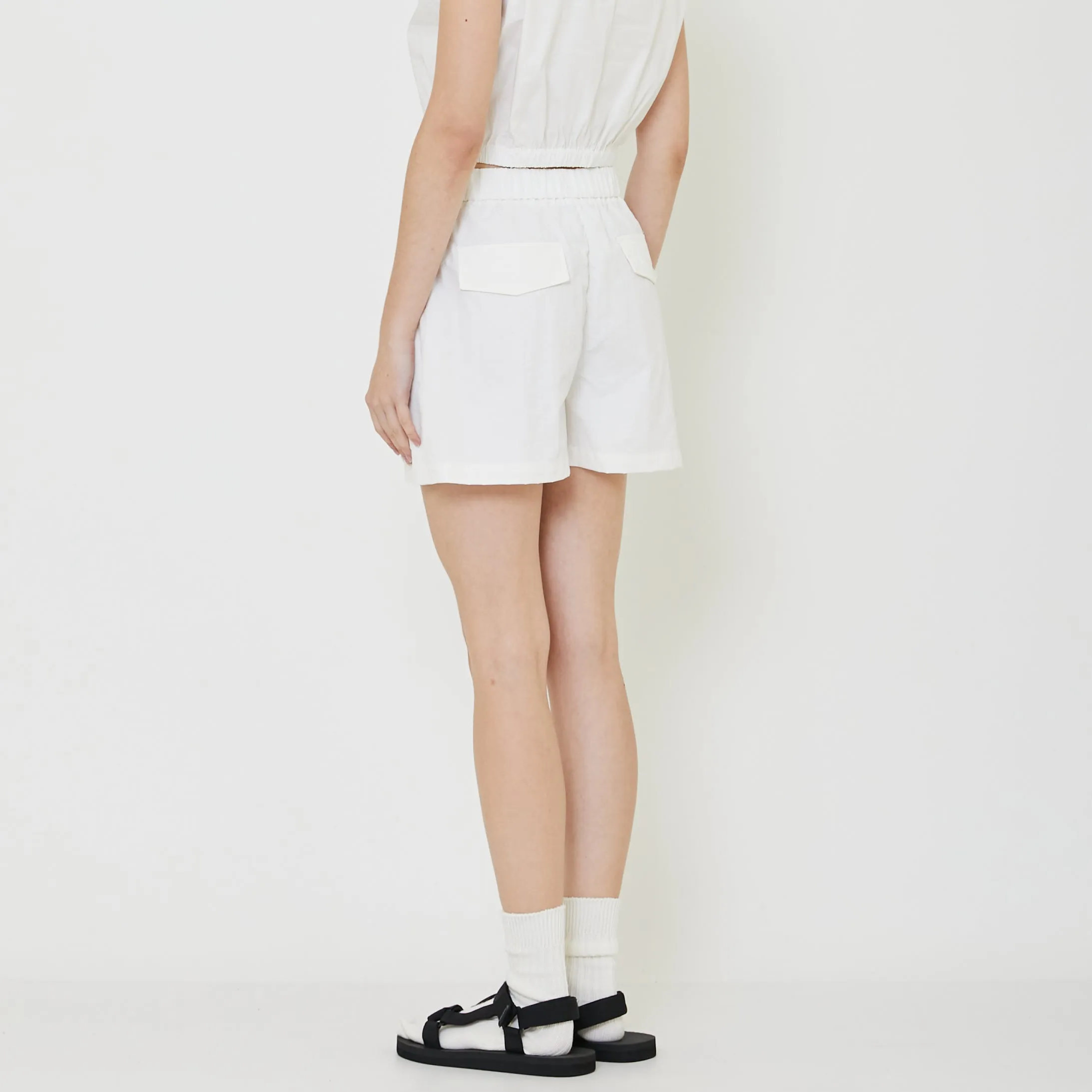 Women Nylon Skort - Off White - SW2401017A