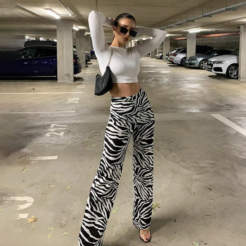 'Your Inner Wild' Zebra Print Pants