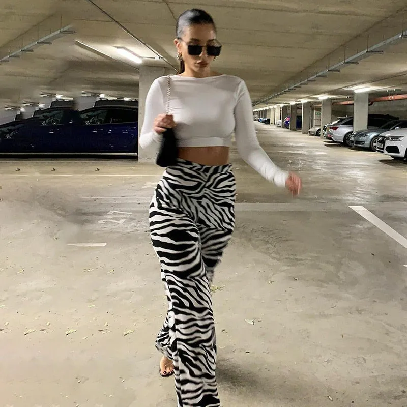 'Your Inner Wild' Zebra Print Pants