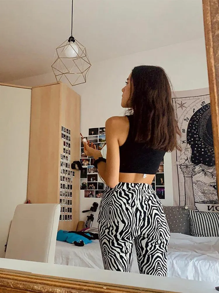 'Your Inner Wild' Zebra Print Pants