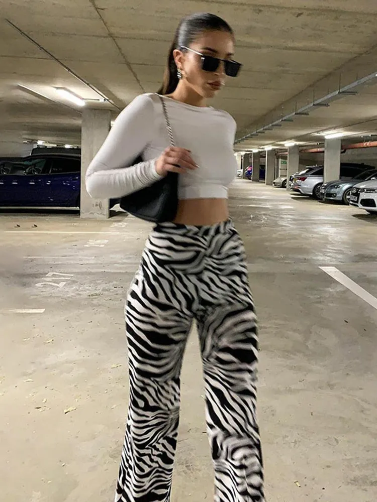 'Your Inner Wild' Zebra Print Pants